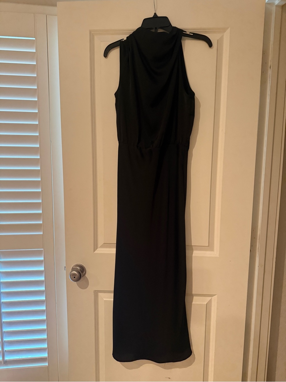 Elegant Black Sleeveless Maxi Dress